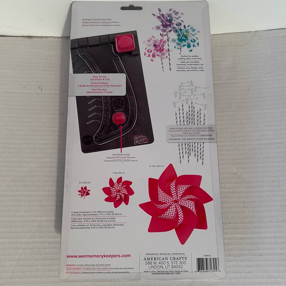We R Memory Keepers Pinwheel Punch Board - Picture 2 of 3